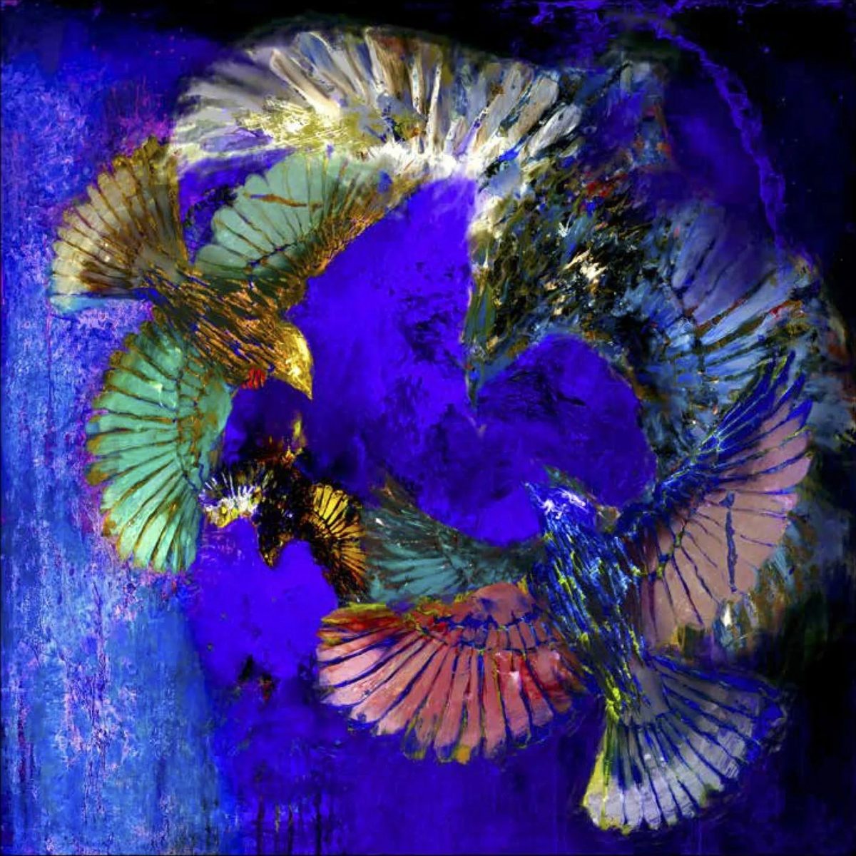 Birds In Flight - Cobalt Blue (M60)