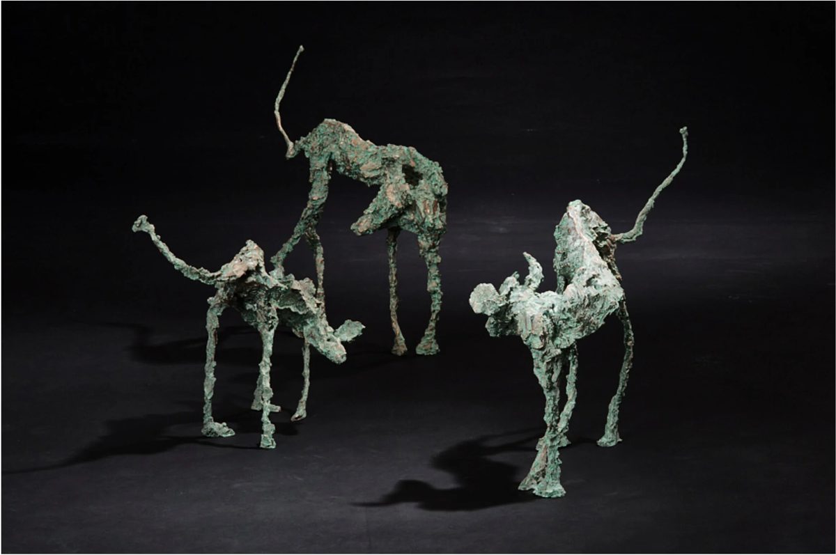 Bronze sculpture by Gail Catlin